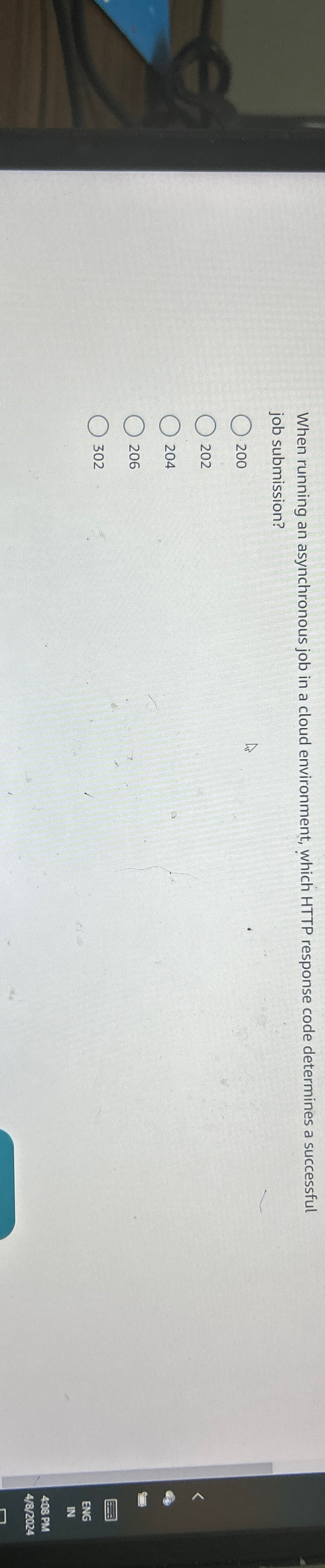 When running an asynchronous job in a cloud