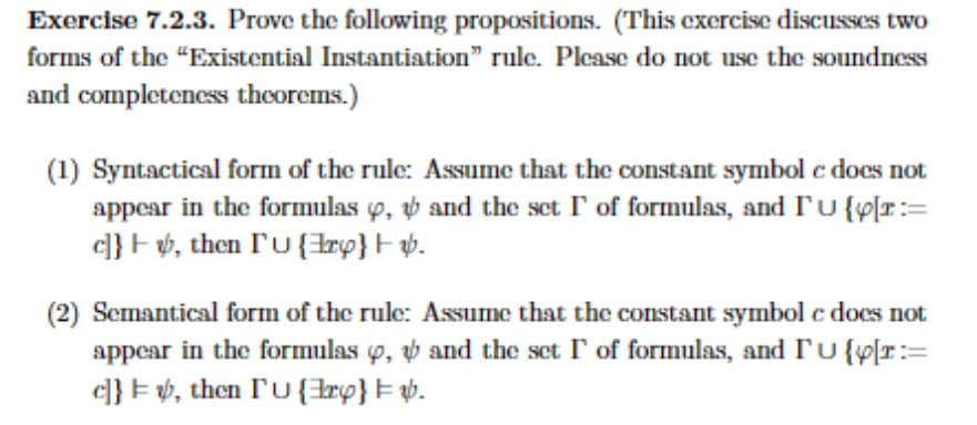 Exercise 7 . 2 . 3 . Prove the following