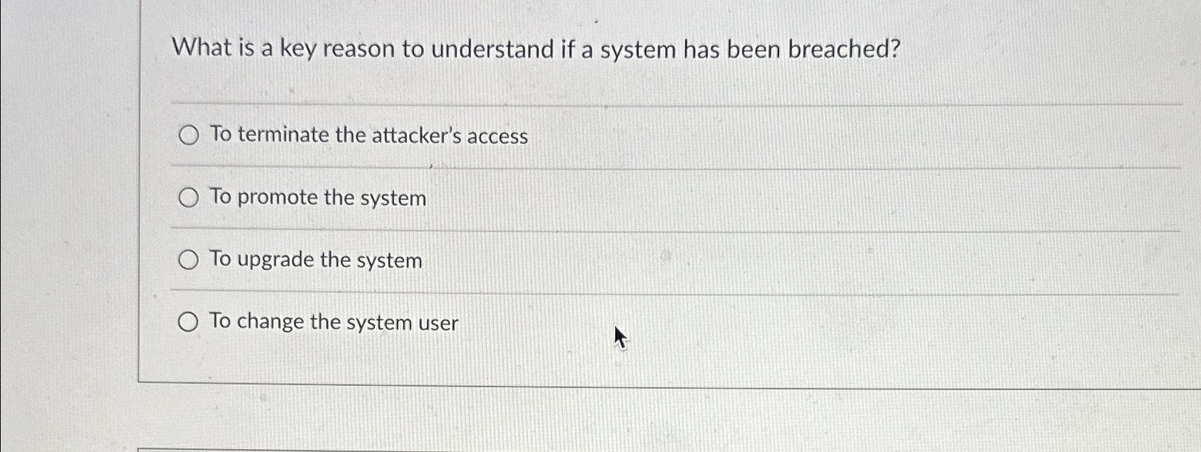 What is a key reason to understand if a system