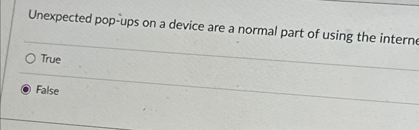Unexpected pop - ups on a device are a normal