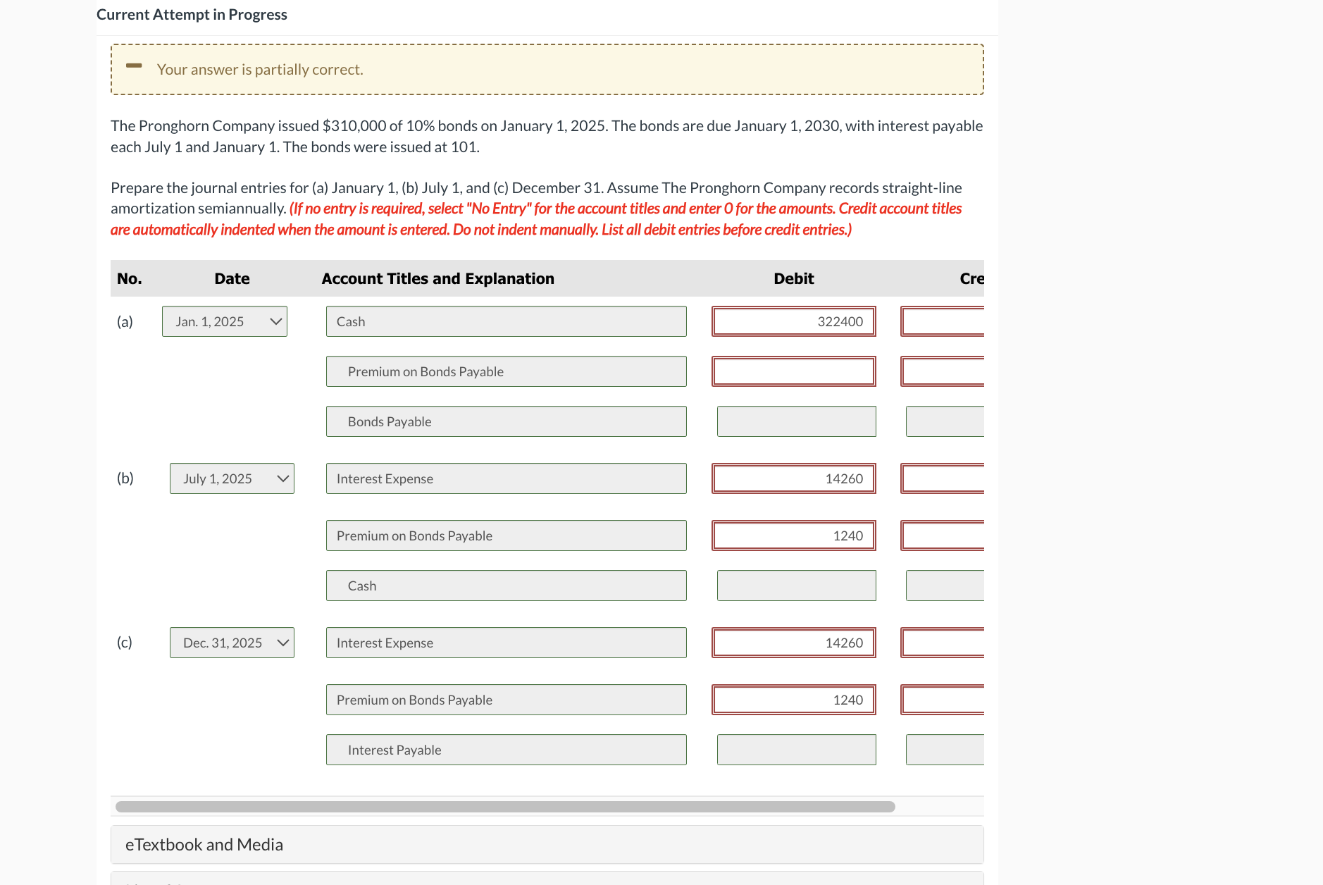 Current Attempt in Progress Your answer is