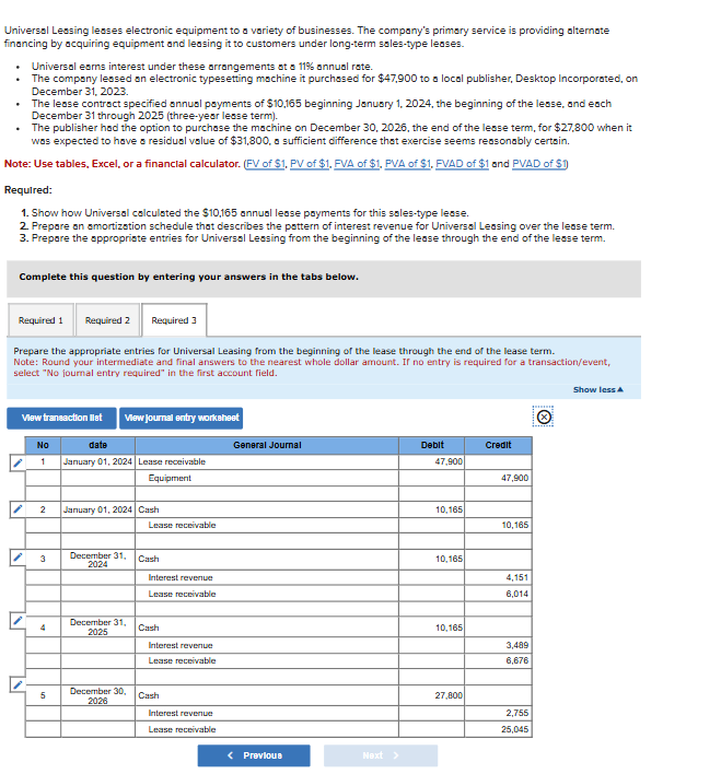 financing by acquiring equipment and leasing it