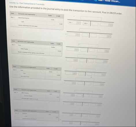 Wert Mos Vheen _ Activity la - Fost Tranactions