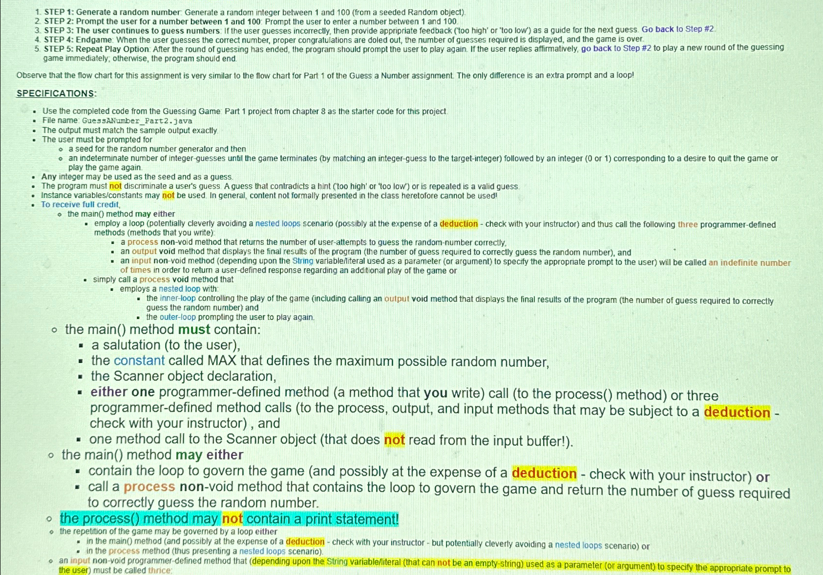 Plese follow the specifications Cnstant called