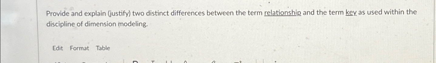 Provide and explain ( justify ) two distinct