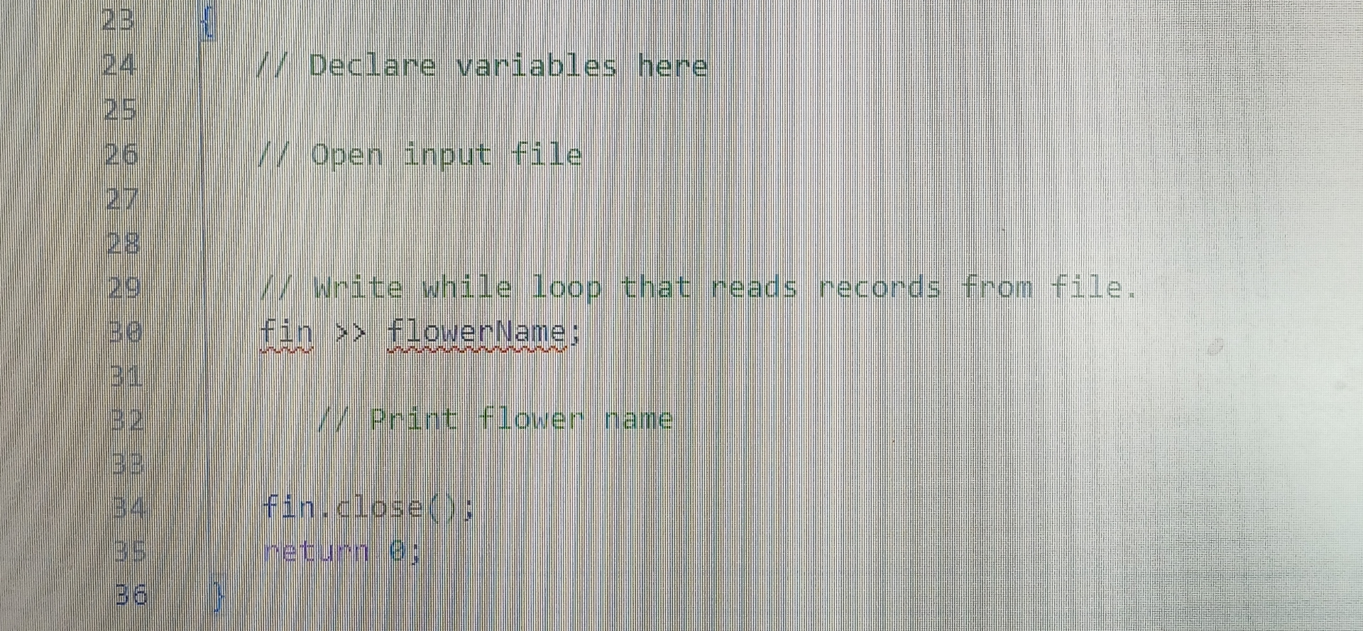 dd , can someone assist with this coding