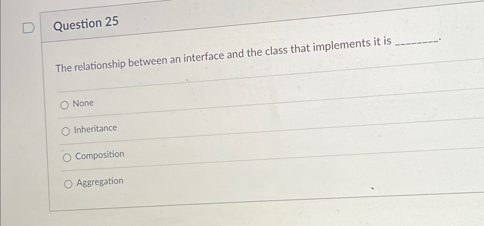 Question 2 5 The relationship between an