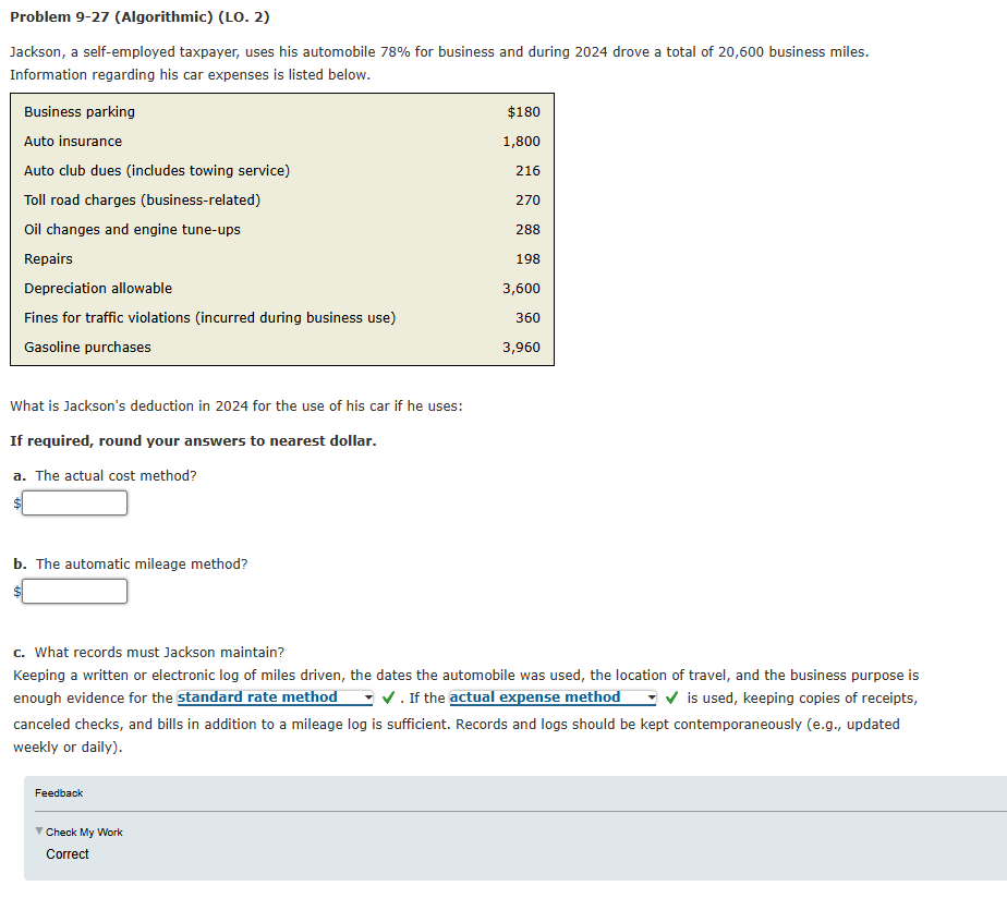Problem 9 - 2 7 ( Algorithmic ) ( LO . 2 )