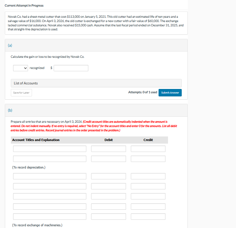 Current Attempt in Progress Novak Co . had a