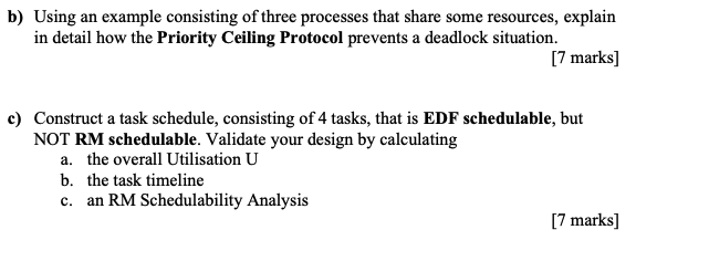 b ) Using an example consisting of three