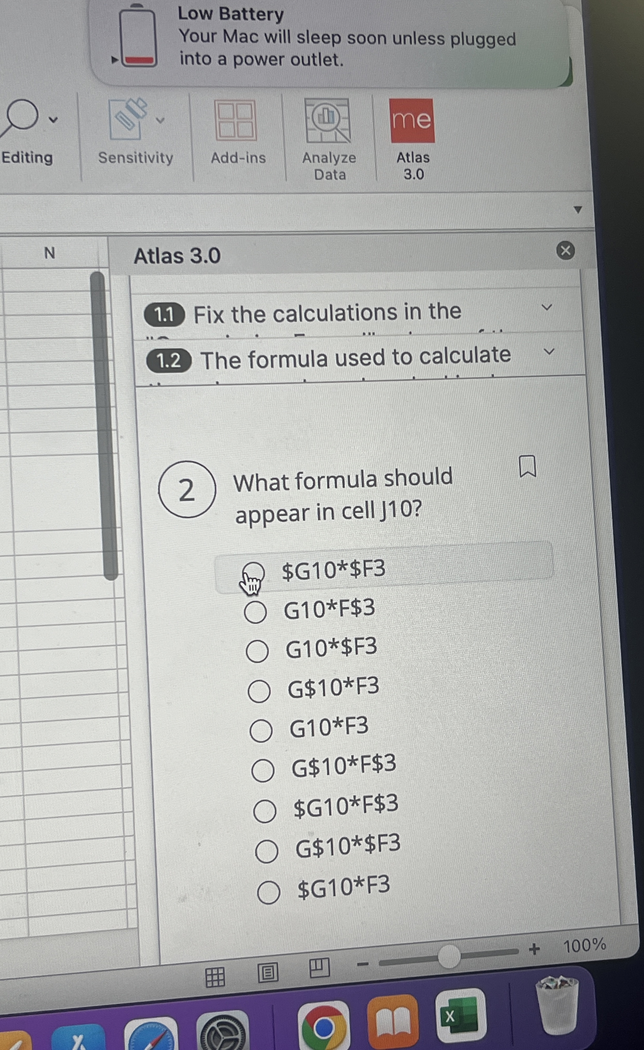Atlas 3 . 0 1 . 1 ) Fix the calculations in the 1