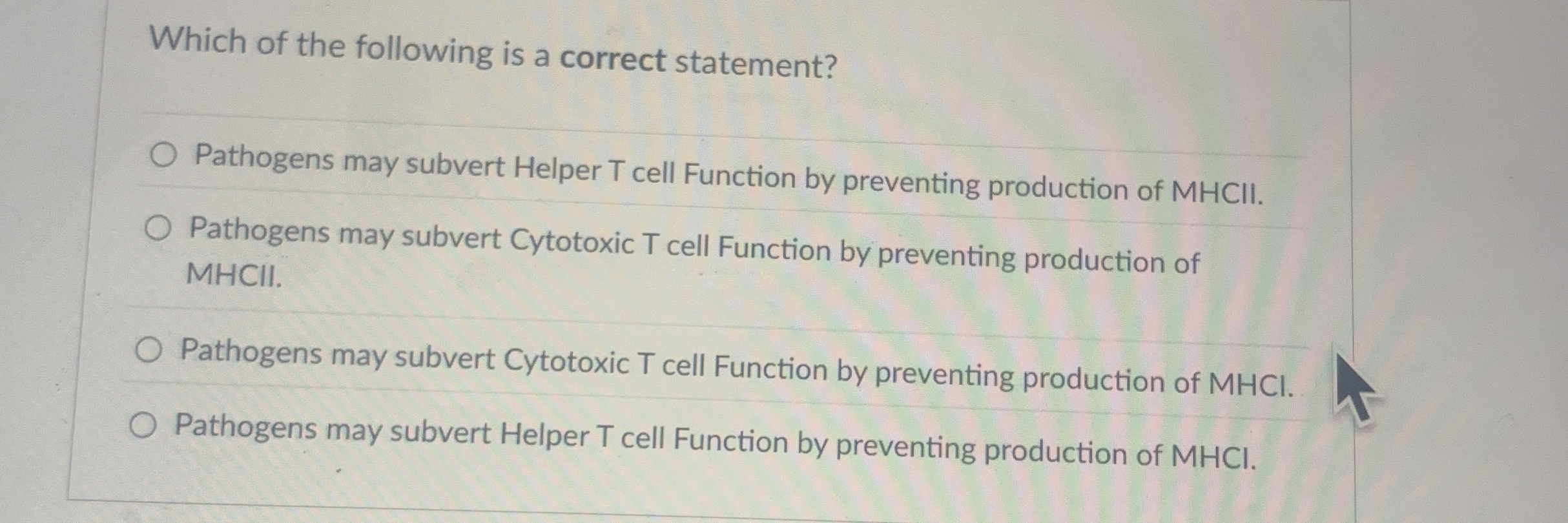 Which of the following is a correct statement?