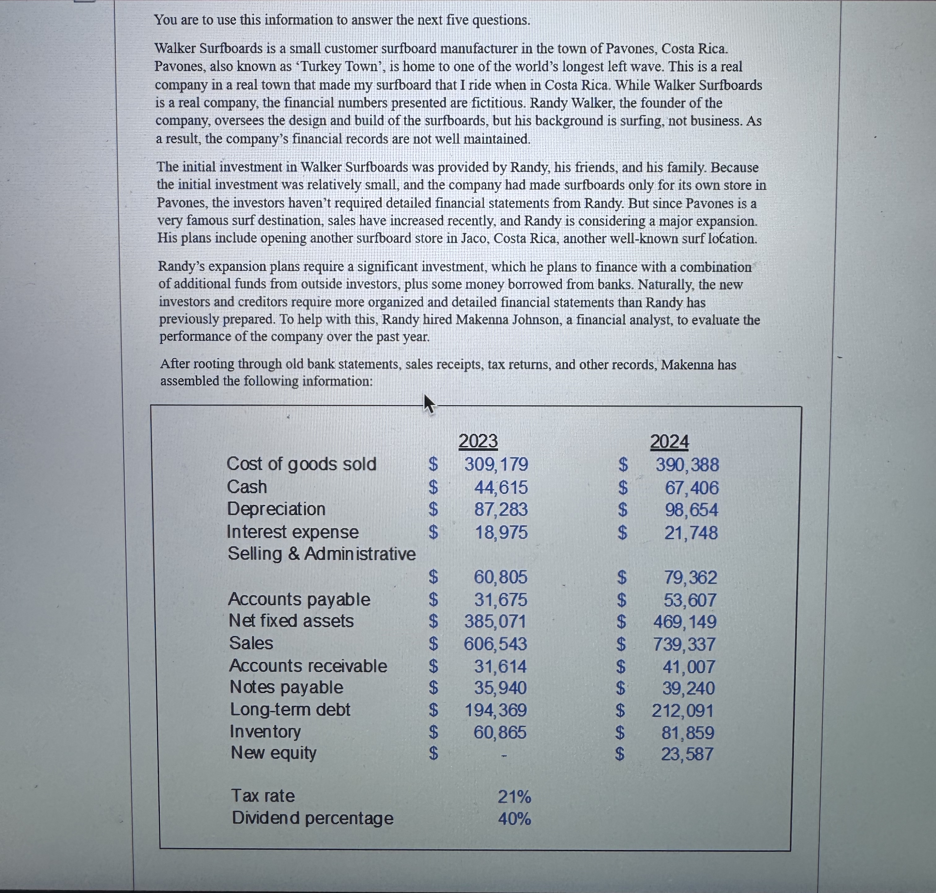 Question 5 b pts Which of the following scenarios