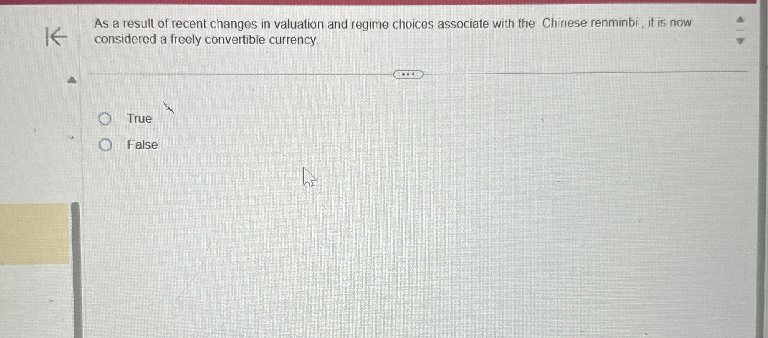 As a result of recent changes in valuation and