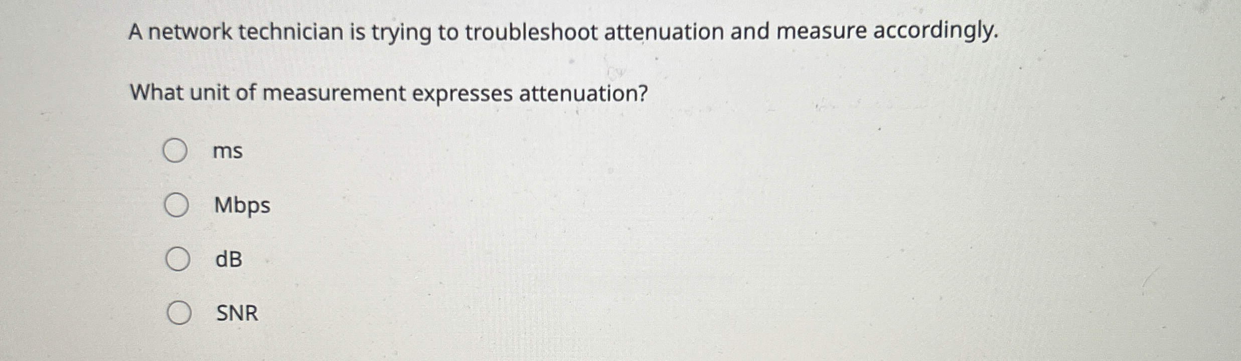 A network technician is trying to troubleshoot