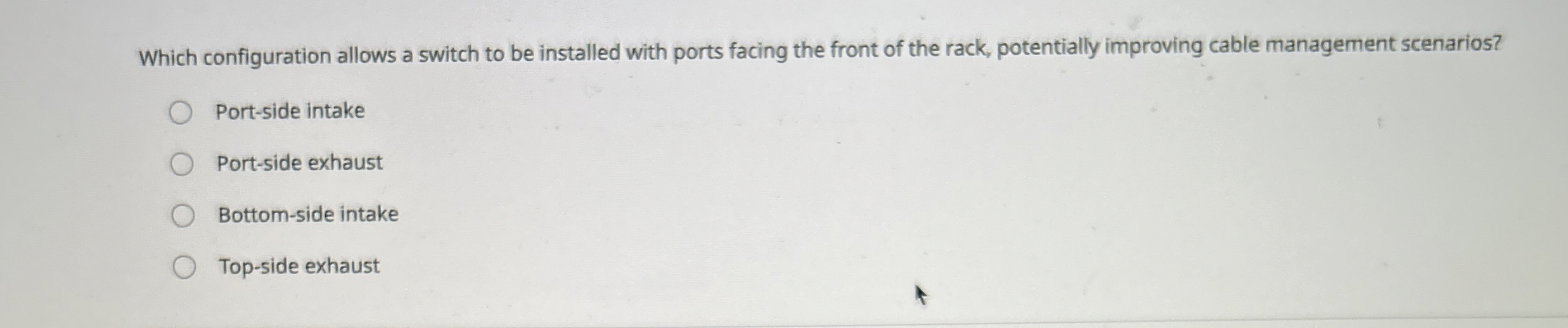 Which configuration allows a switch to be