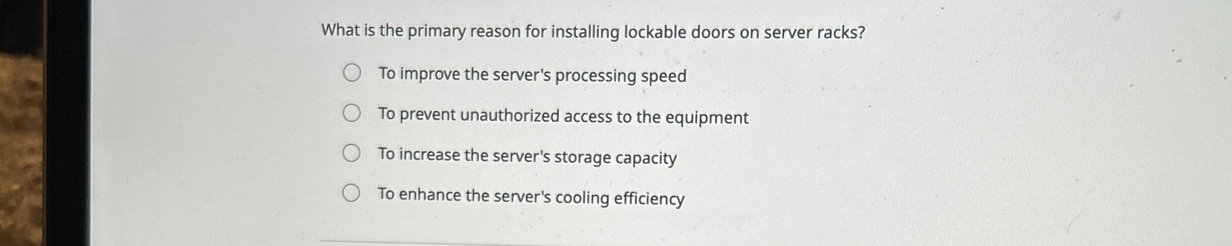 What is the primary reason for installing