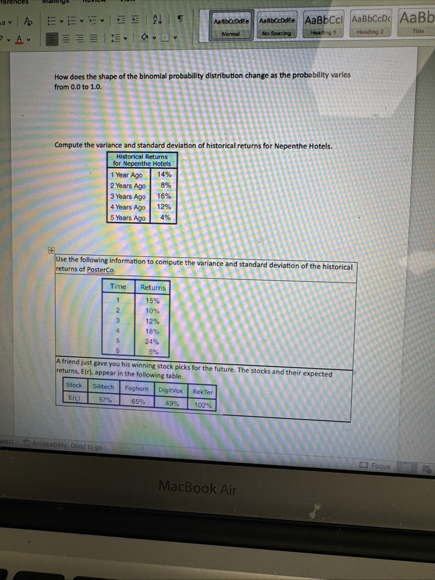How does the shape of the binomial probability