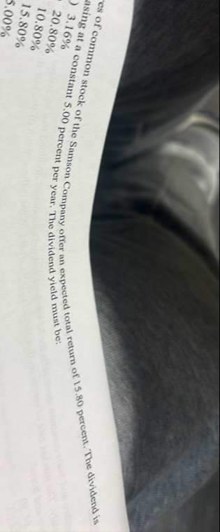asing at a constant 5 . 0 0 percent per year. The