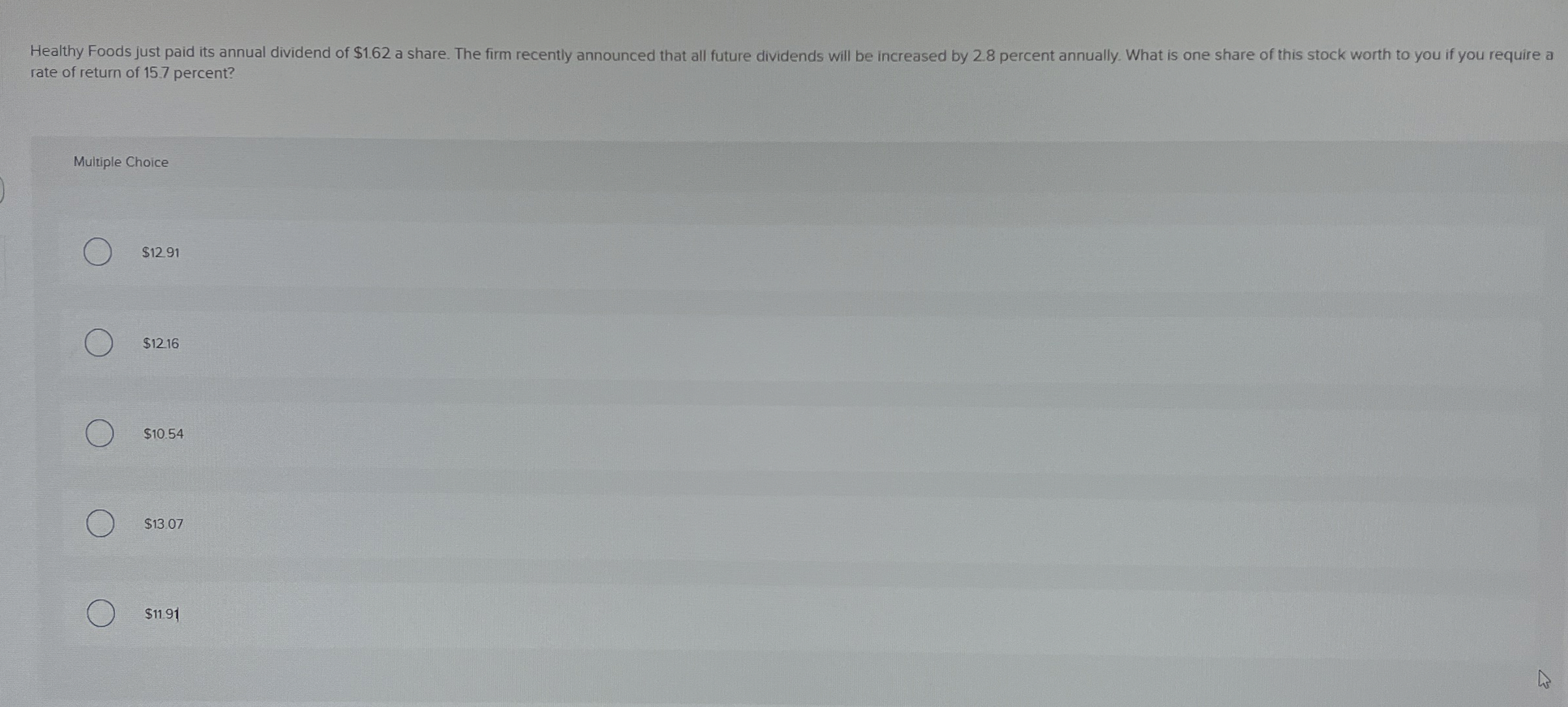 rate of return of 1 5 . 7 percent? Multiple