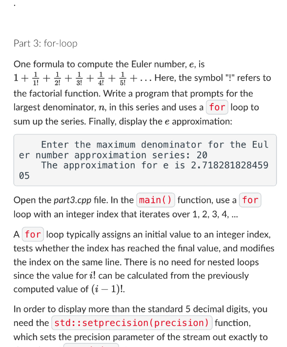 Part 1 : if - statement Open the part 1 . cpp