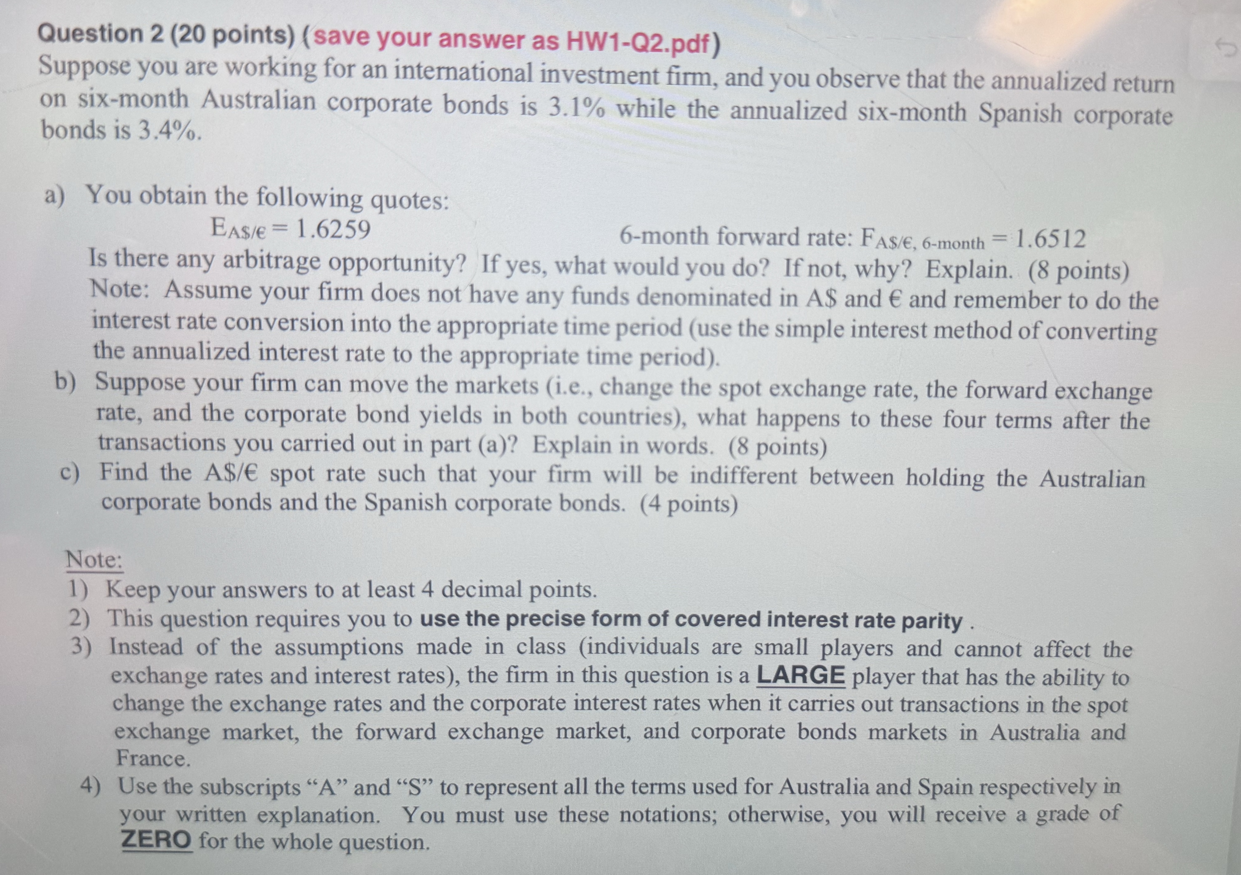 Question 2 ( 2 0 points ) ( save your answer as