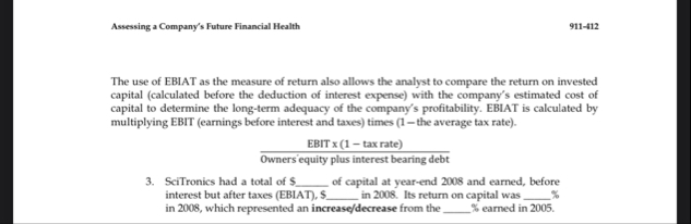 Assessing a Company's Future Financial Health 9 1