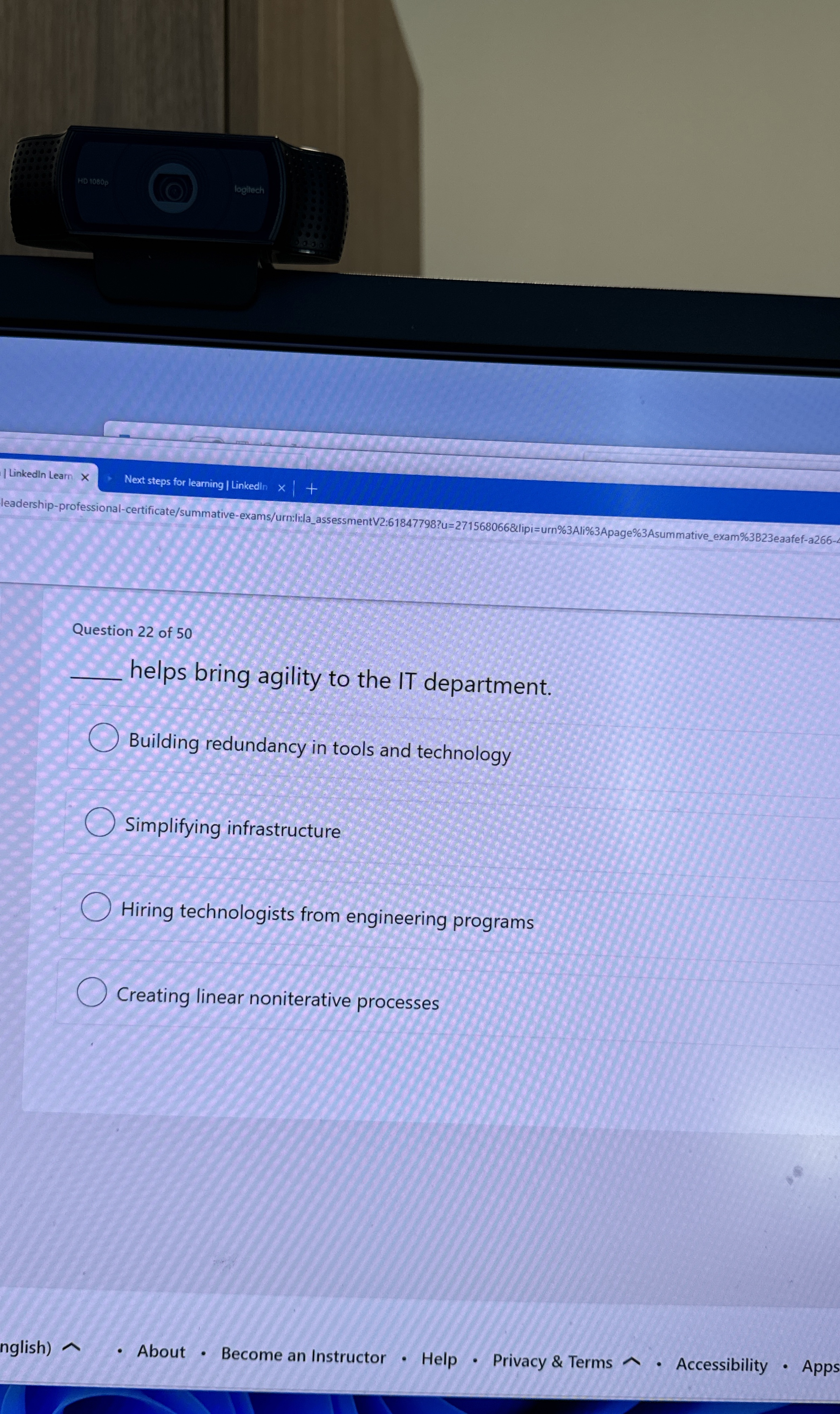 | Linkedln Lear | Next steps for learning |