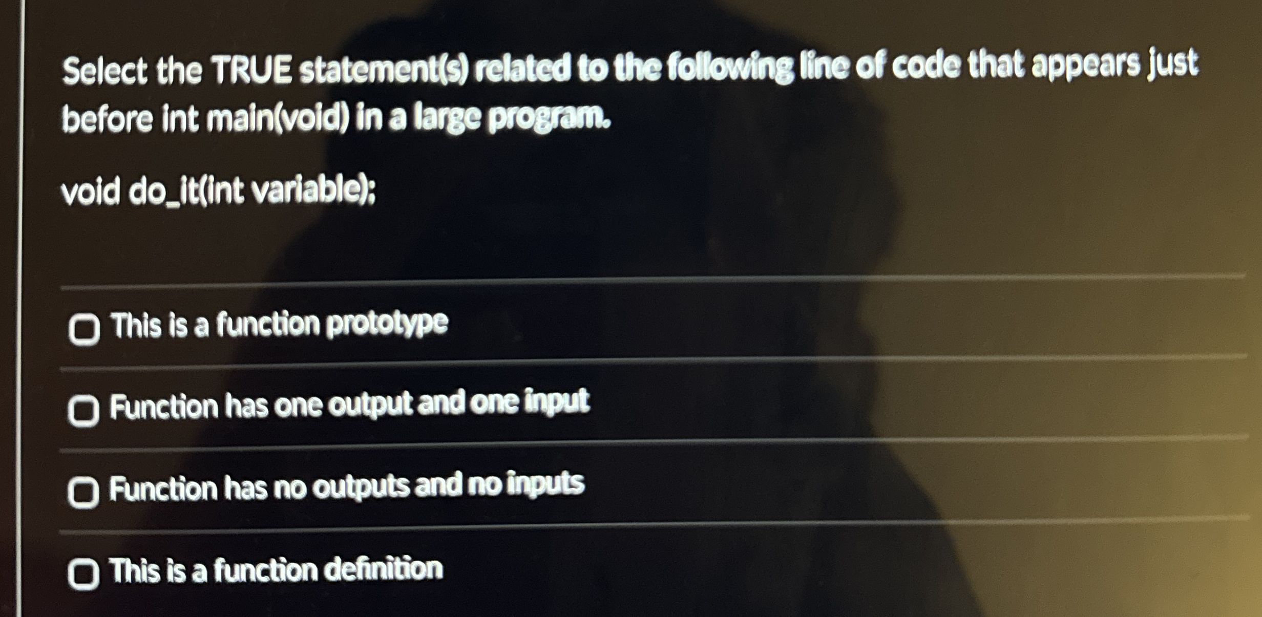 Select the TRUE statement ( s ) related to the