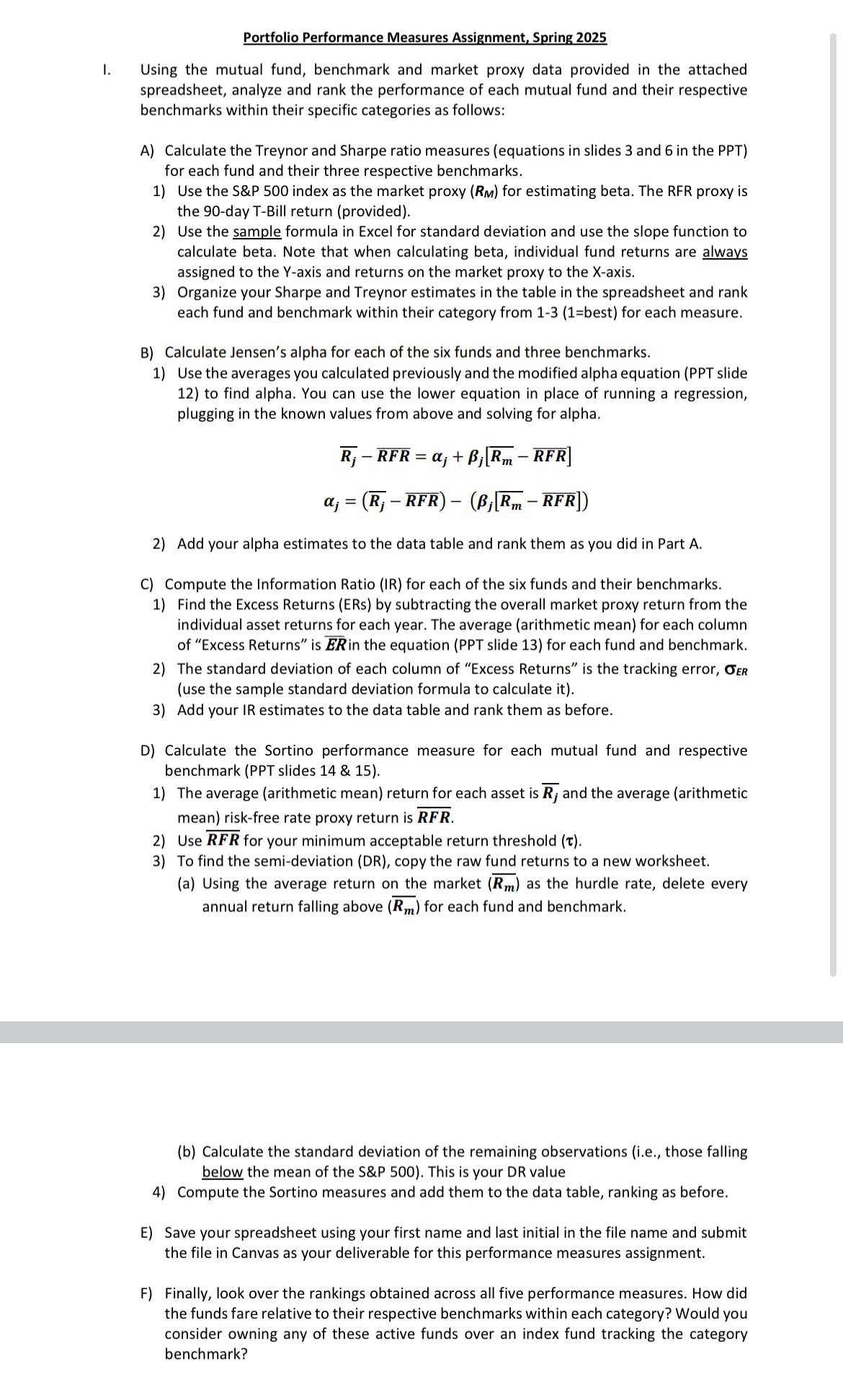 This is a Finance assignment. Please analyze the