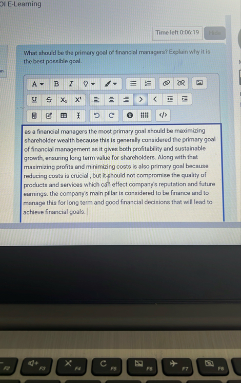 OI E - Learning What should be the primary goal