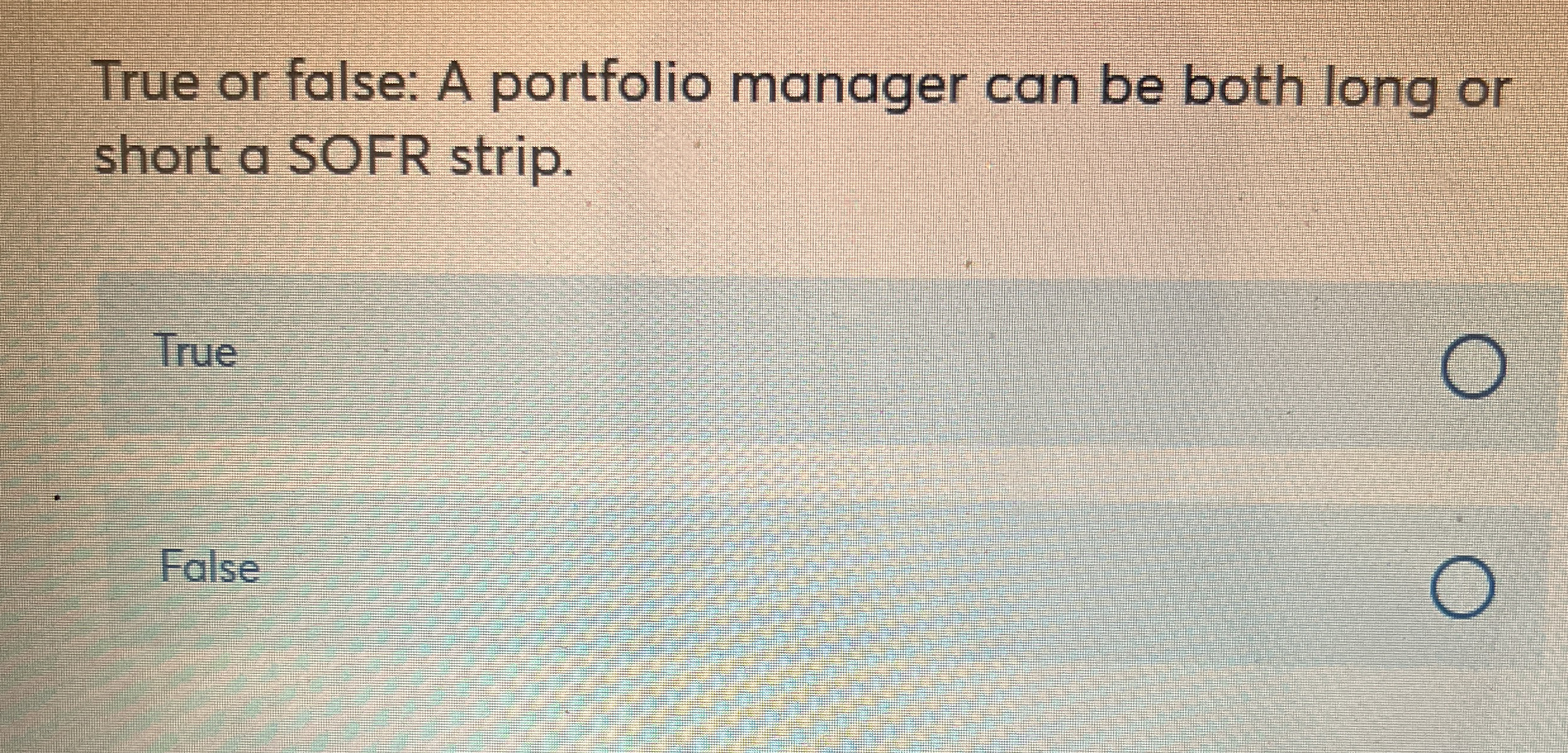 True or false: A portfolio manager can be both