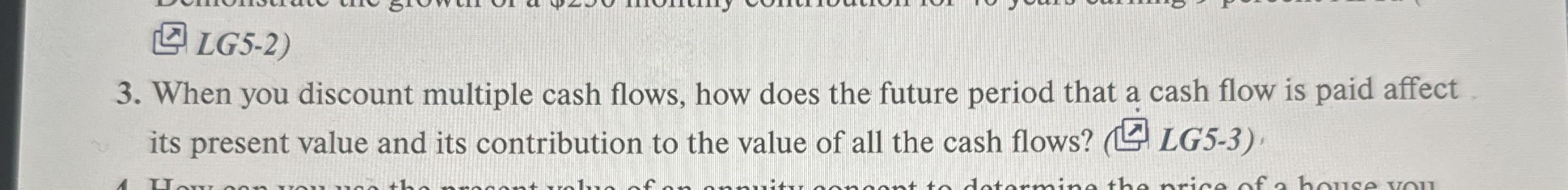 LG 5 - 2 ) 3 . When you discount multiple cash