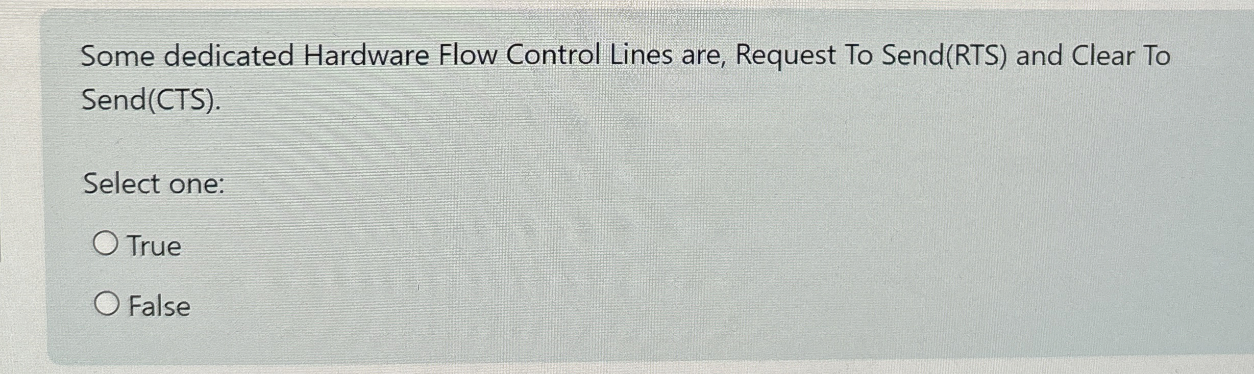 Some dedicated Hardware Flow Control Lines are,