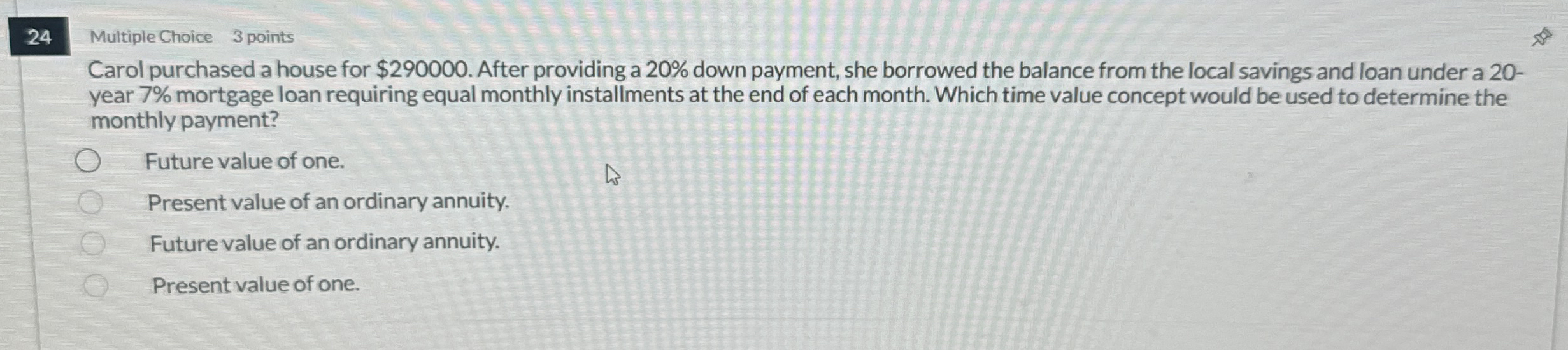 2 4 Multiple Choice 3 points Carol purchased a