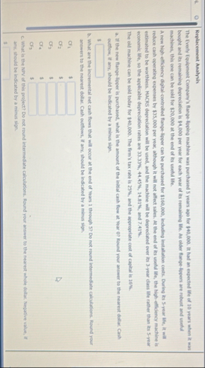 Replacemeent Analysis The tiveily Tealpmeet