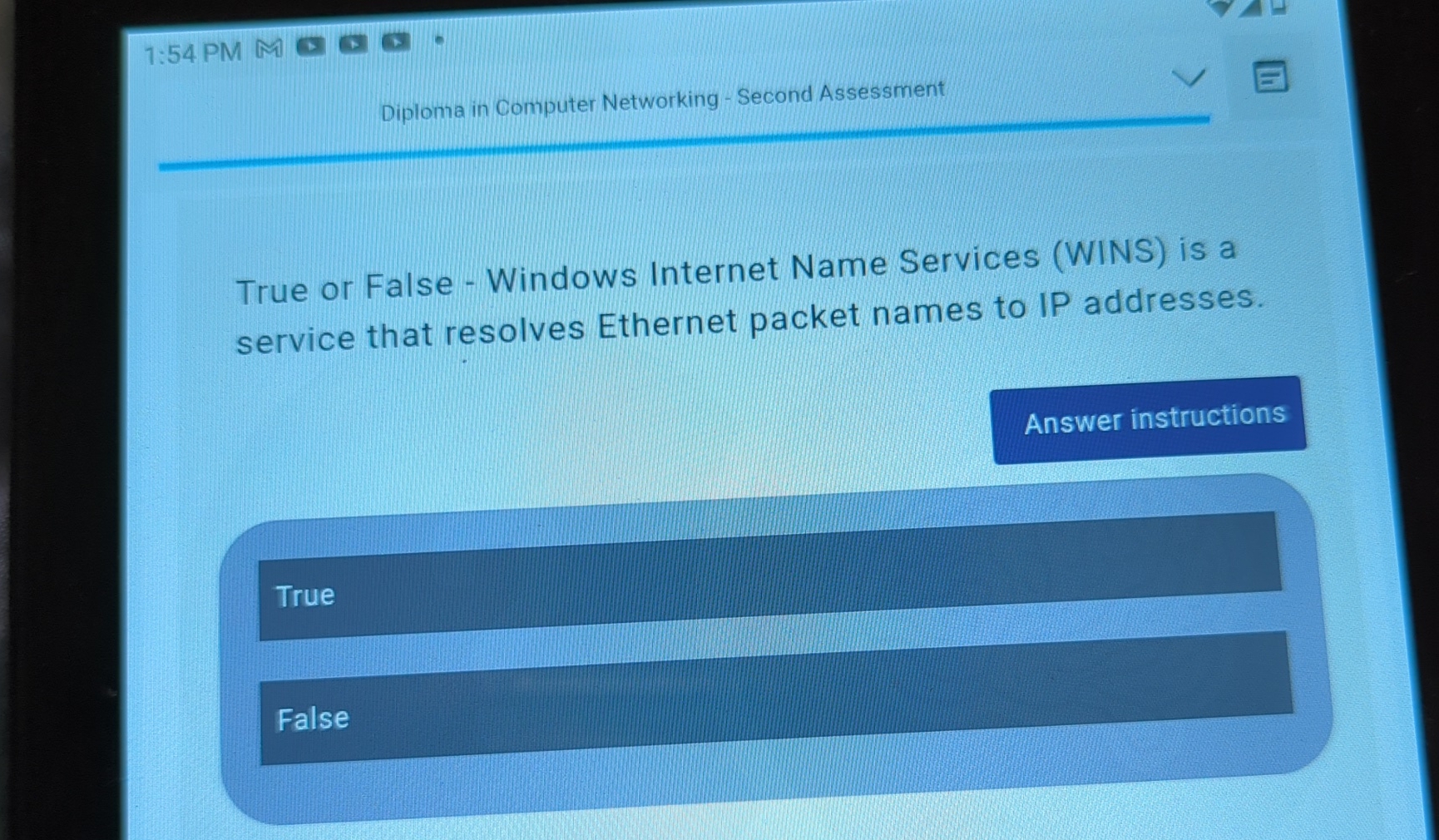 1 : 5 4 PM Diploma in Computer Networking -