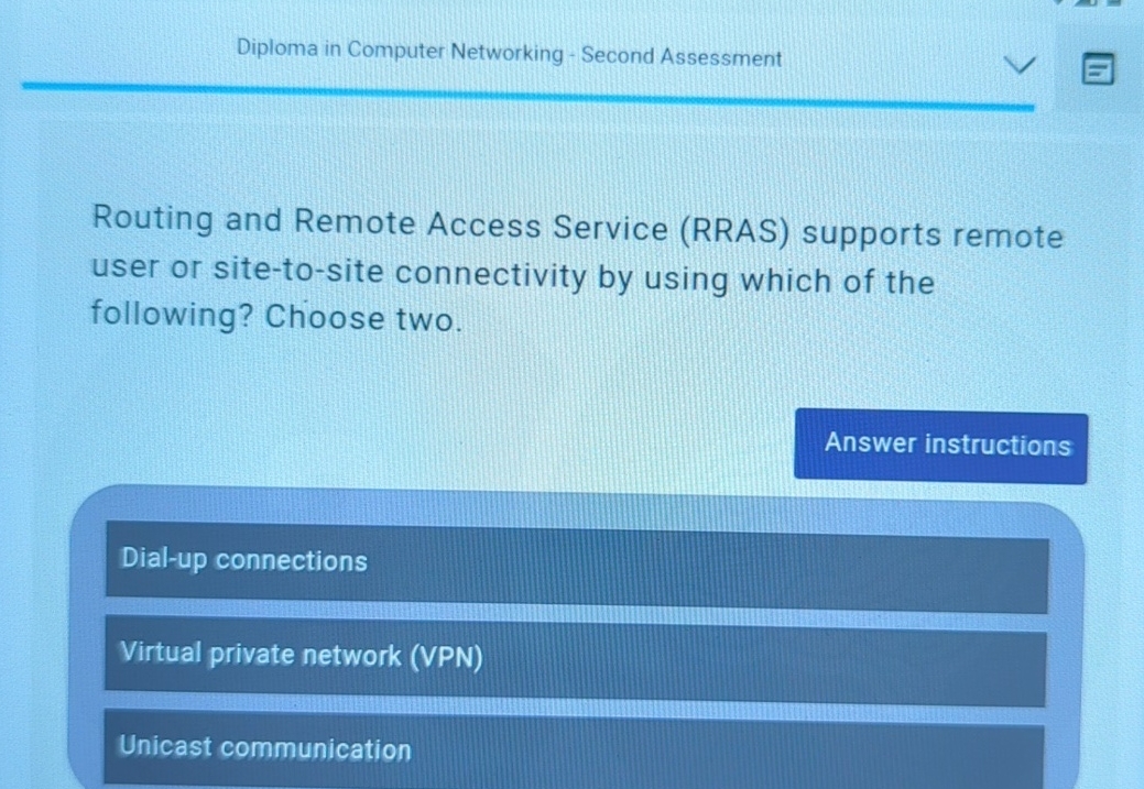 Diploma in Computer Networking - Second