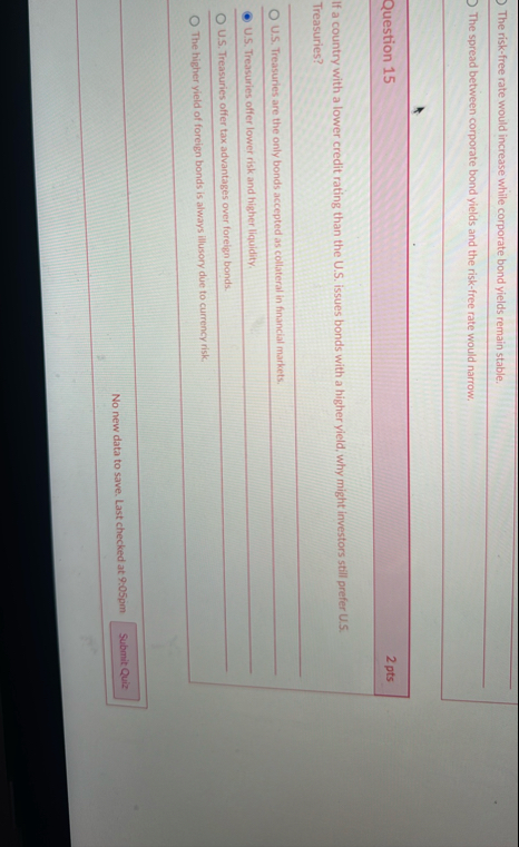 The risk - free rate would increase while