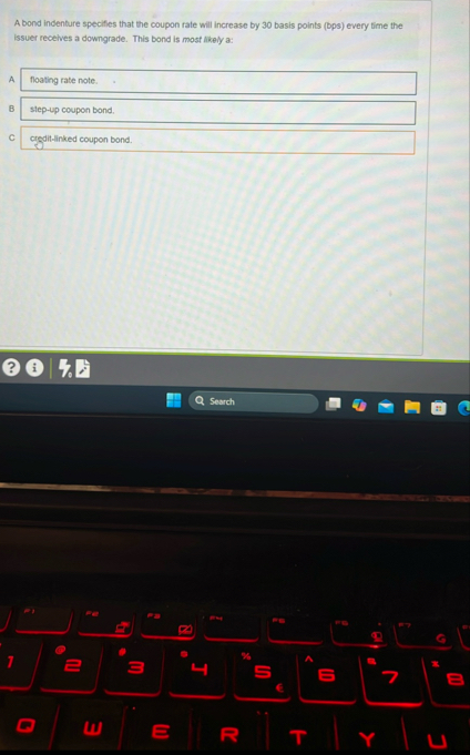 A bond indenture specifies that the coupon rate