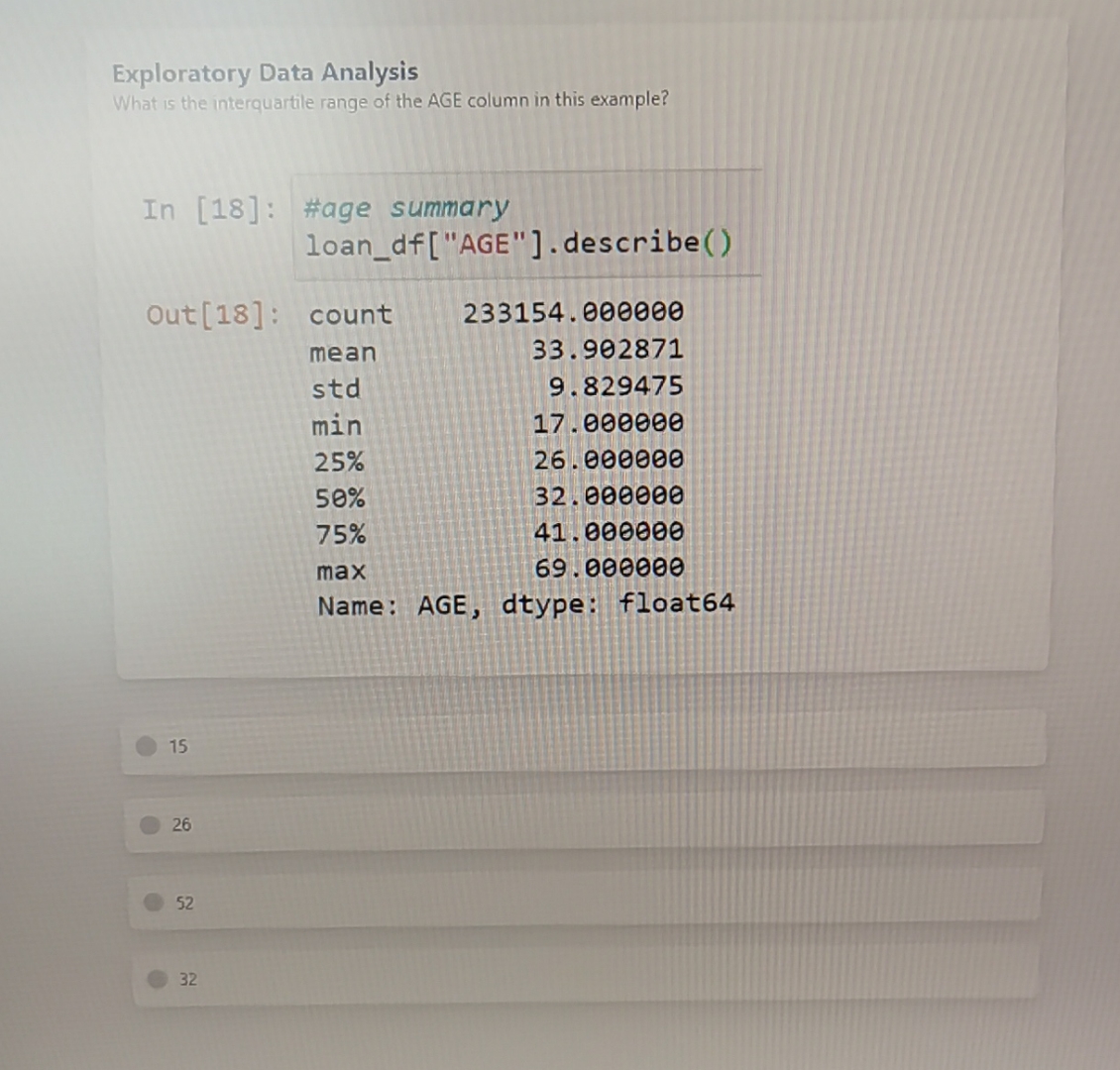 Exploratory Data Analysis What is the