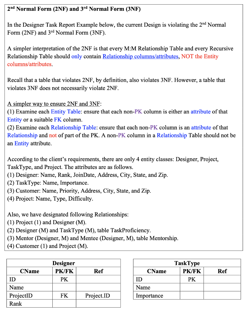 question in computer science... 2 n d Normal Form