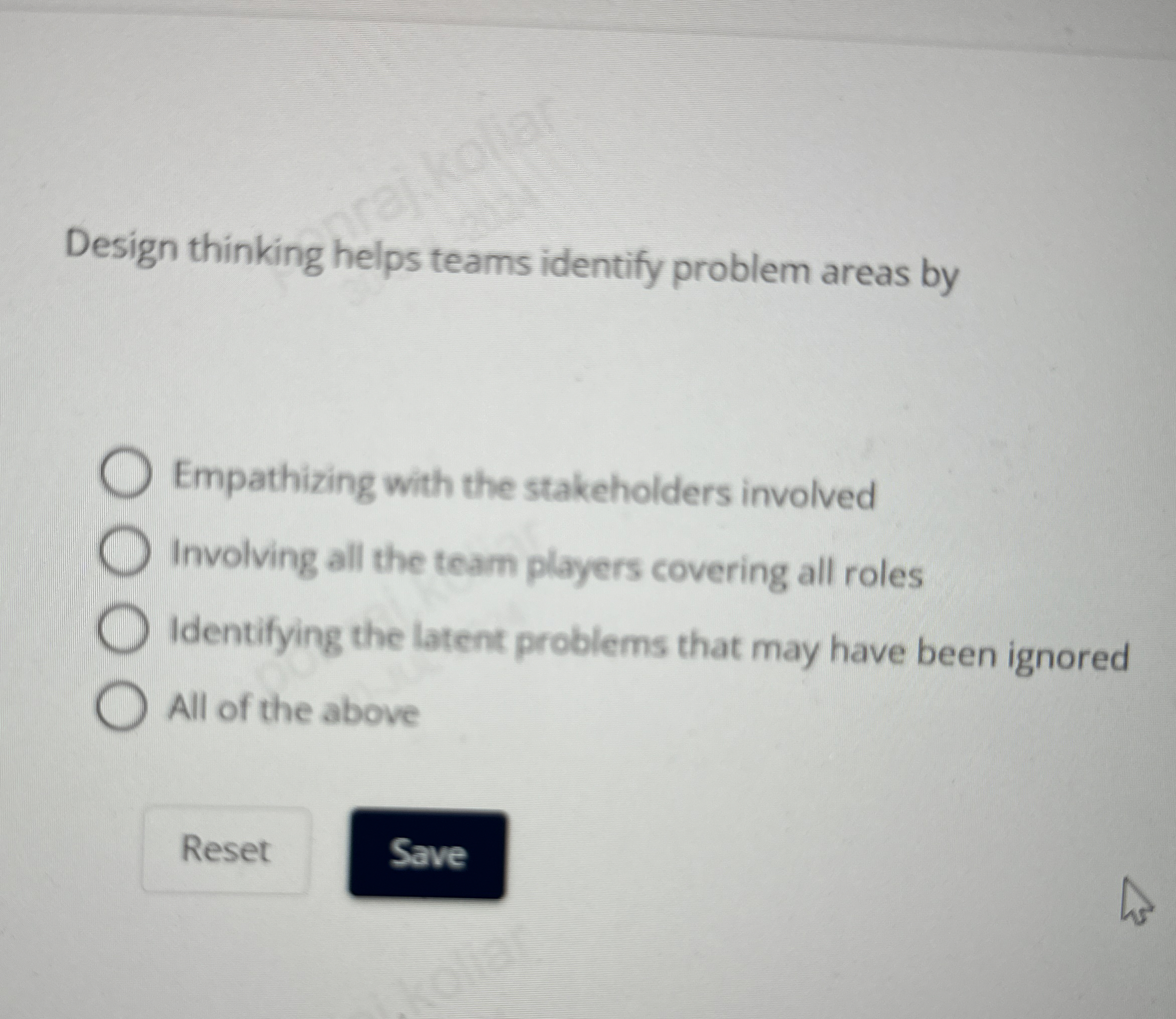 Design thinking helps teams identify problem
