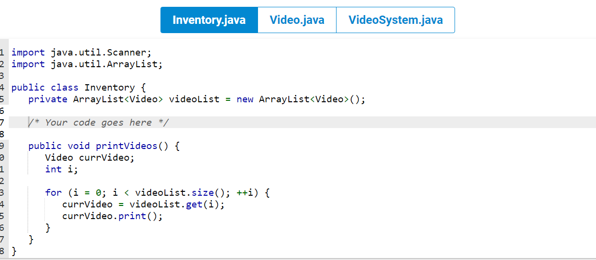 Please don't change the code that is already