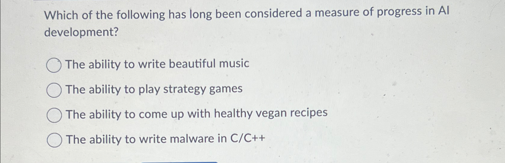 Which of the following has long been considered a