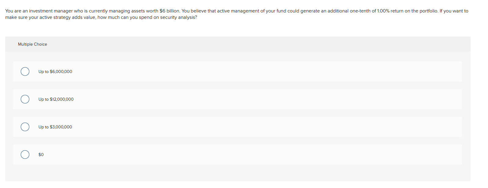 make sure your active strategy adds value, how