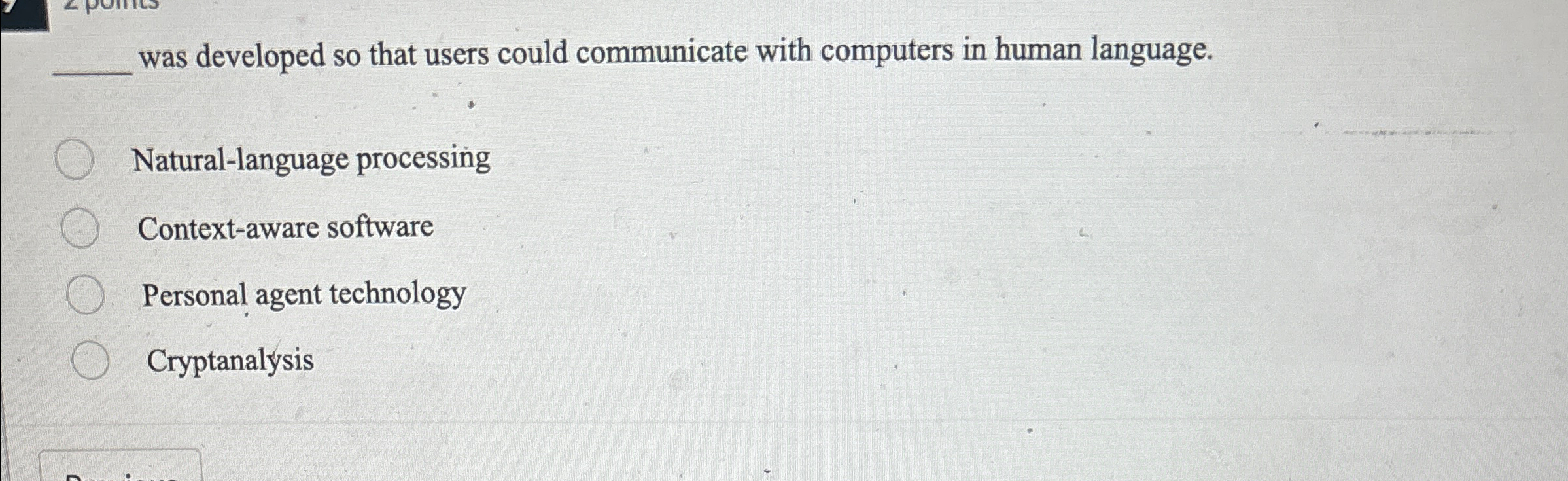 was developed so that users could communicate