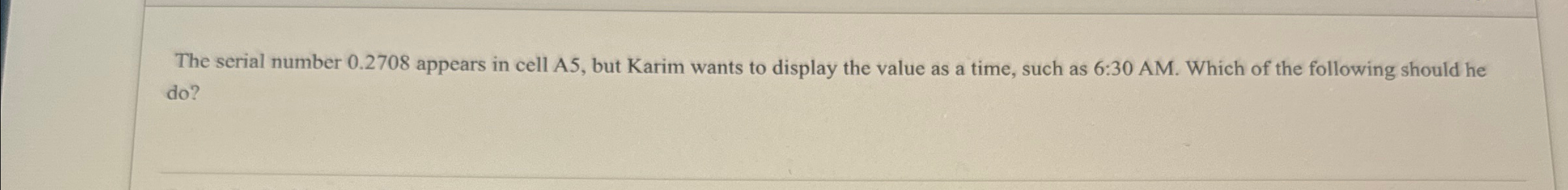 The serial number 0 . 2 7 0 8 appears in cell A 5