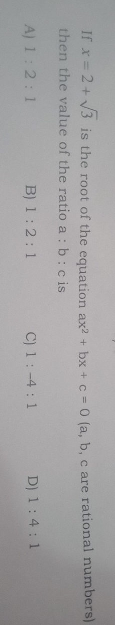 If x = 2 + 3 2 is the root of the equation are