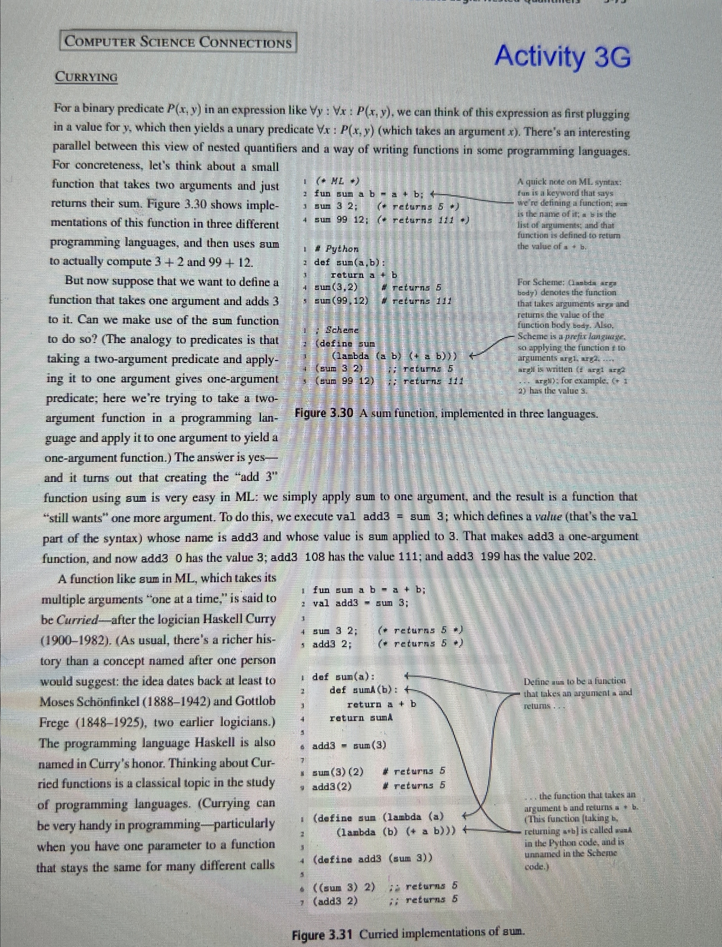 Computer Science ConnectionsCurryingFor a binary
